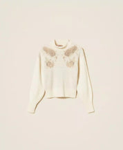 Maglia in misto alpaca jacquard Twinset