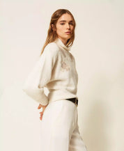 Maglia in misto alpaca jacquard Twinset