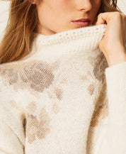 Maglia in misto alpaca jacquard Twinset