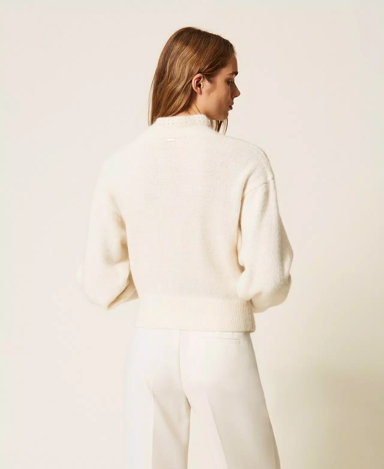 Maglia in misto alpaca jacquard Twinset
