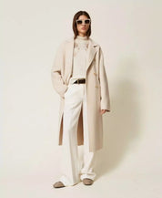 Cappotto in panno di misto lana Twinset
