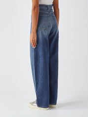 Jeans vita alta in cotone Twinset