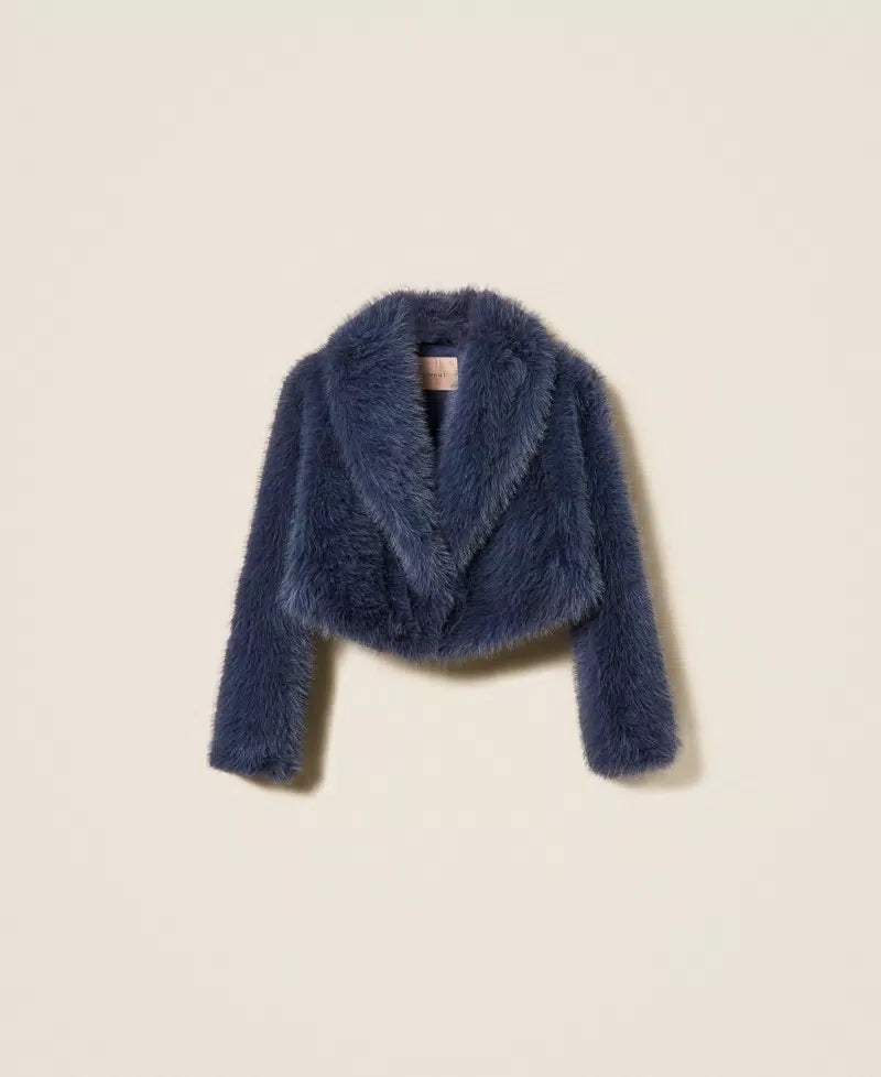 Twinset short faux fur jacket