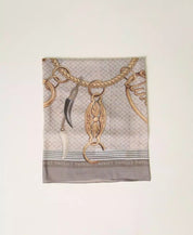 Kefiah con stampa catene Twinset