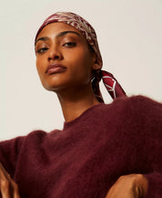 Twinset printed satin scarf