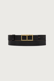 Reversible belt with Twinset logo buckle