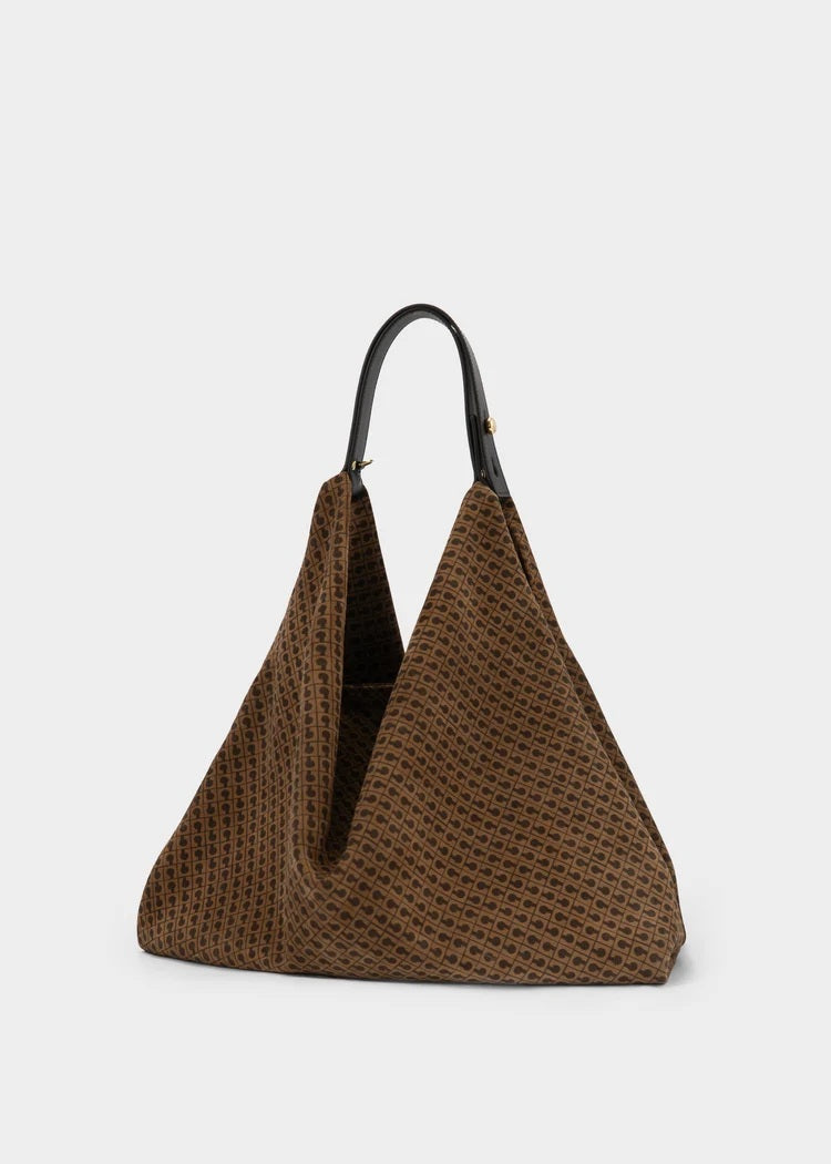 Borsa Amazzonia Suede Monogram Gherardini
