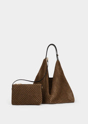 Borsa Amazzonia Suede Monogram Gherardini