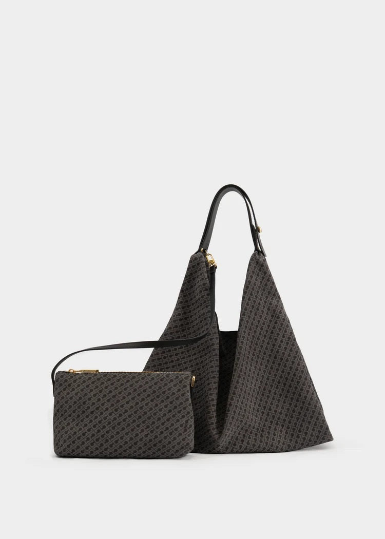 Borsa Amazzonia Suede Monogram Gherardini