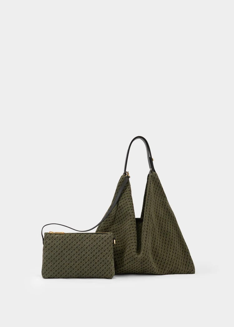 Borsa Amazzonia Suede Monogram Gherardini