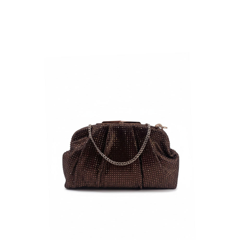 Clutch con strass Menbur