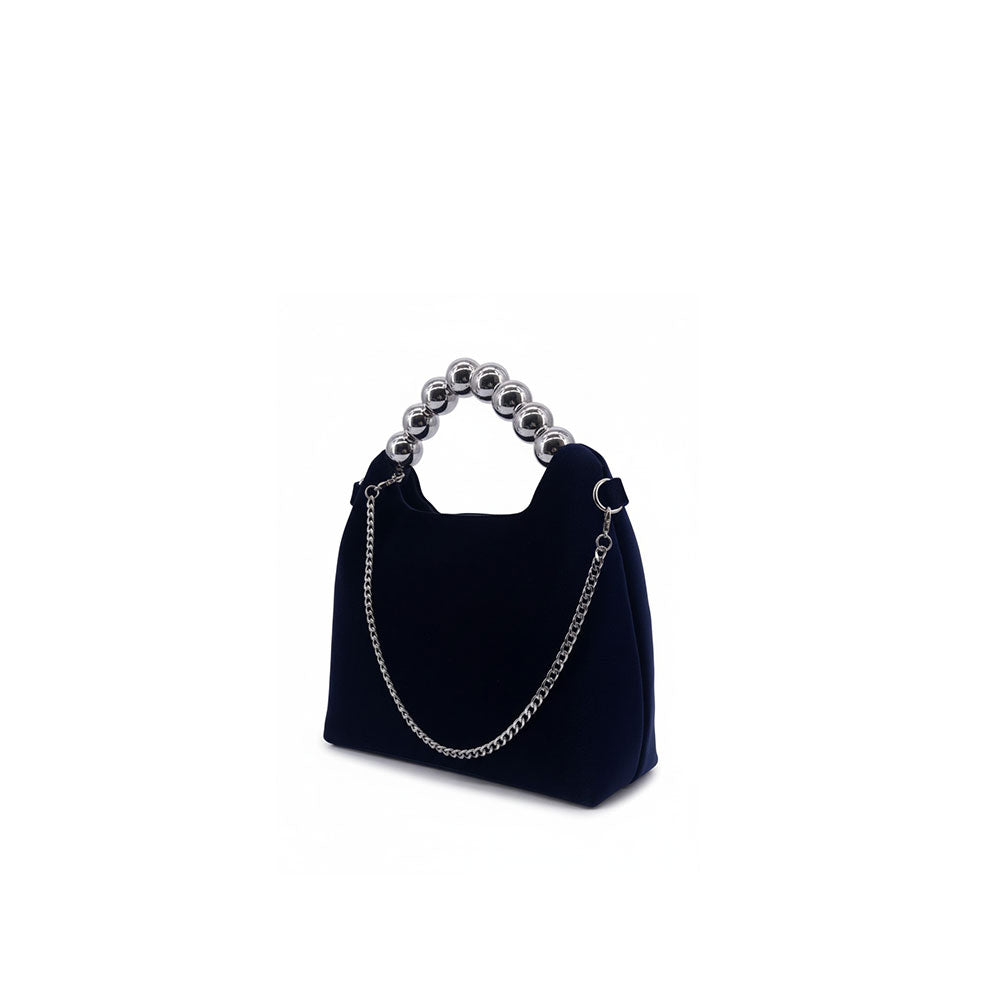 Menbur suede-effect clutch