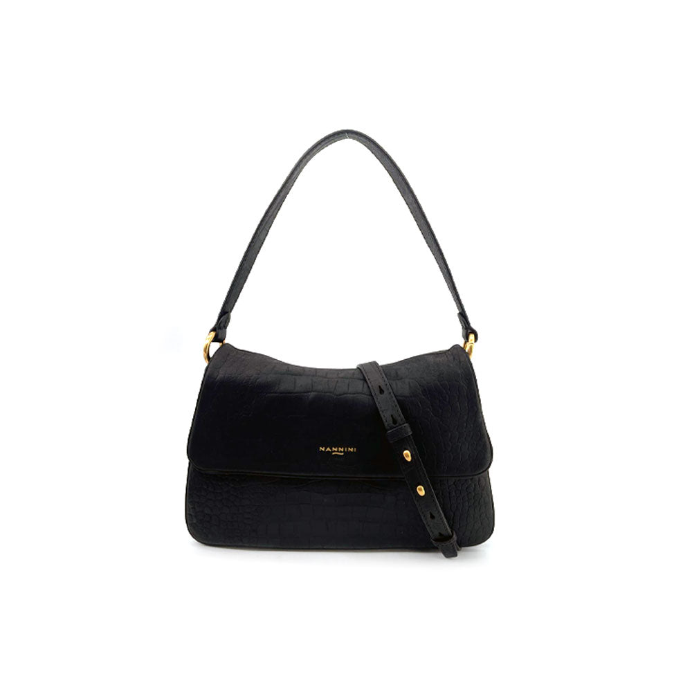 Nannini Diana Large shoulder bag in nubuck calfskin