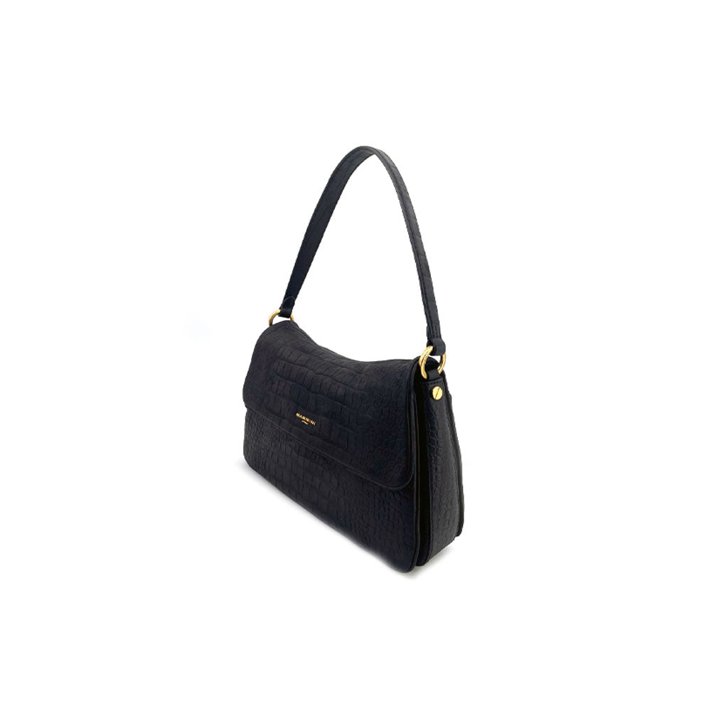 Nannini Diana Large shoulder bag in nubuck calfskin
