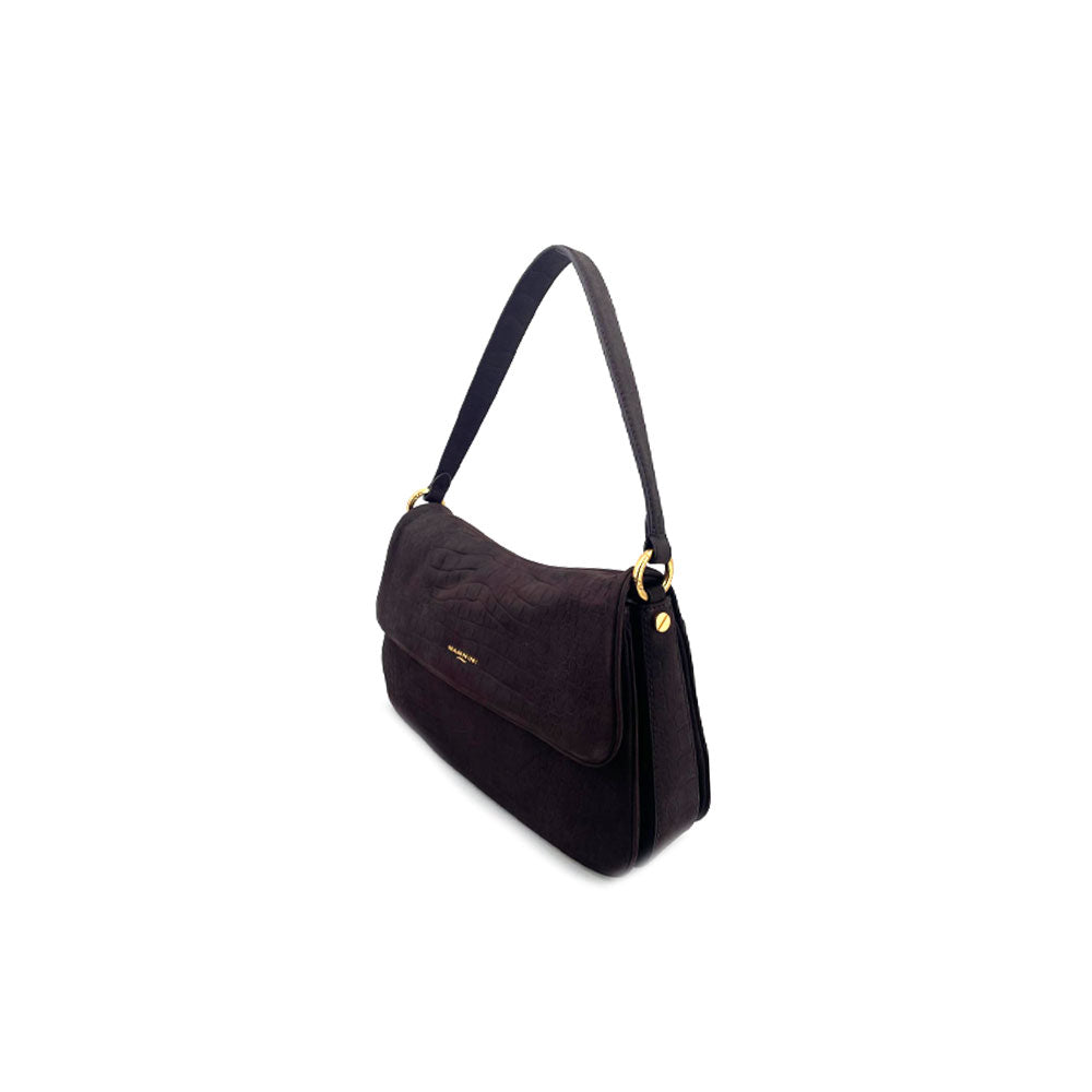 Borsa a spalla Diana Large in vitello Nabuk Nannini
