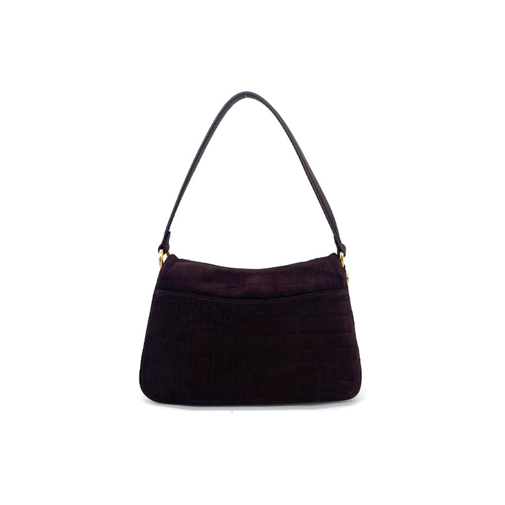 Borsa a spalla Diana Large in vitello Nabuk Nannini