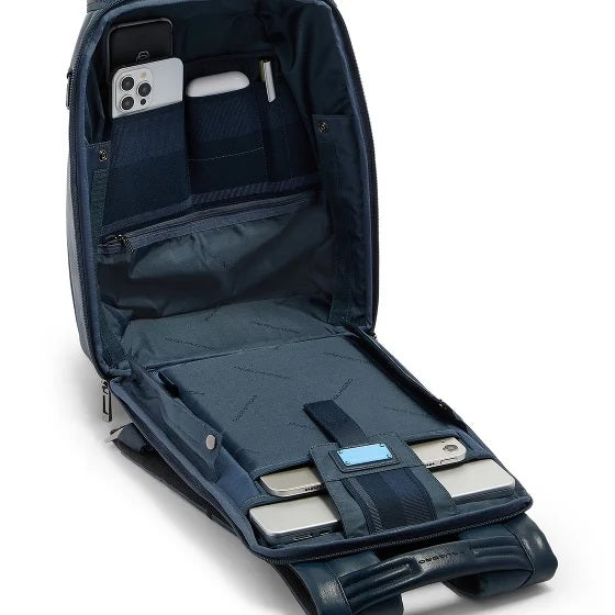 Piquadro Victor leather 13" laptop backpack