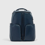 Piquadro Victor leather travel backpack for 14" laptop