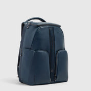 Piquadro Victor leather travel backpack for 14" laptop