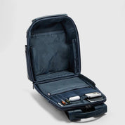 Piquadro Victor leather travel backpack for 14" laptop