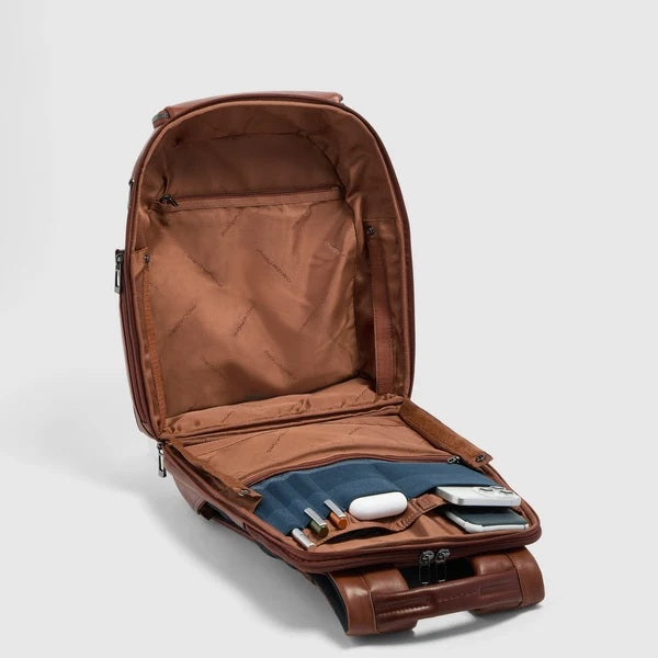 Zaino da viaggio porta pc 14" Victor in pelle Piquadro