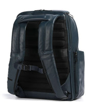 Piquadro Victor leather 15.6" laptop backpack