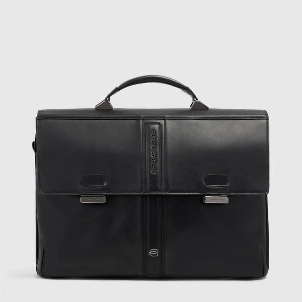 Piquadro Victor leather work bag for 15.6" laptop