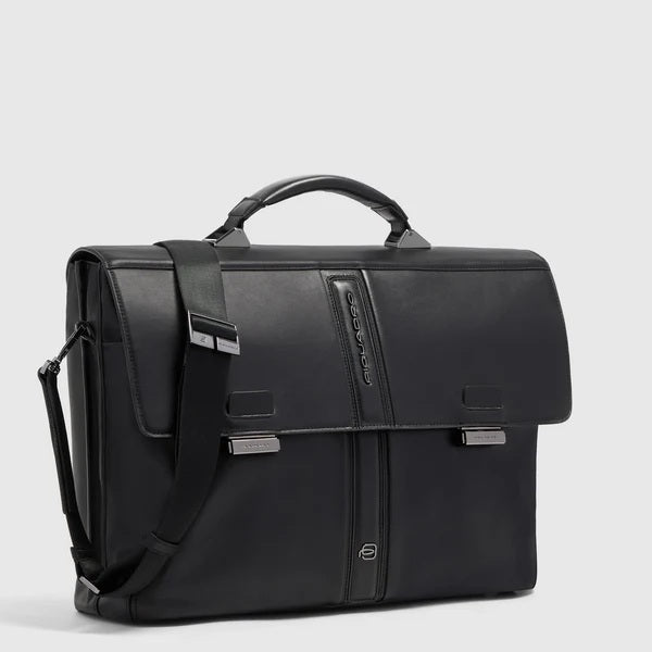 Piquadro Victor leather work bag for 15.6" laptop
