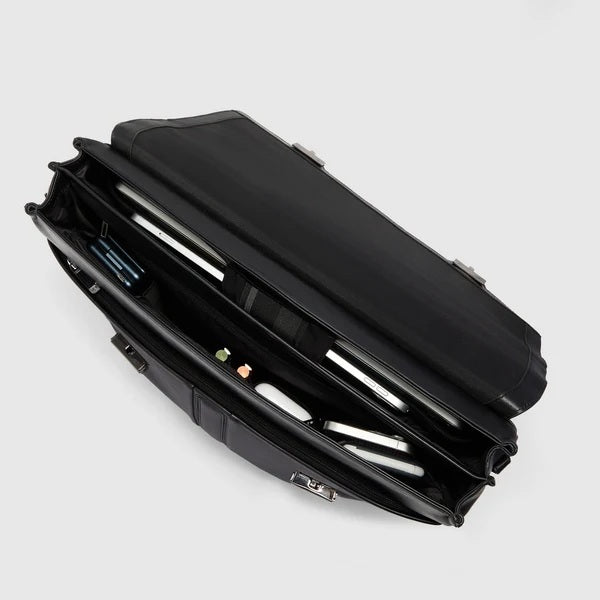 Piquadro Victor leather work bag for 15.6" laptop