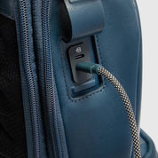 Piquadro Victor leather travel backpack for 15.6" laptop