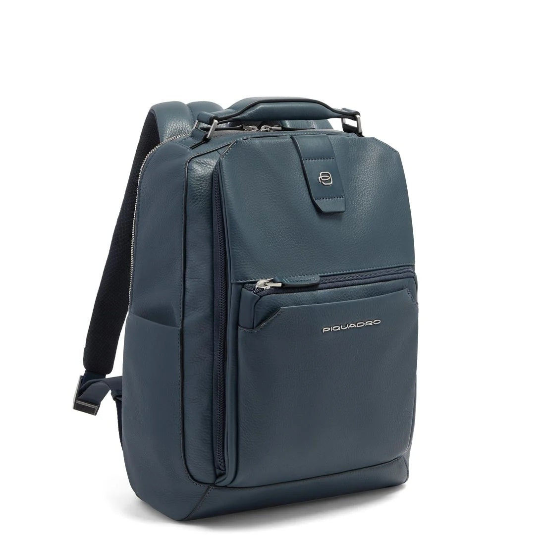 Piquadro Tebe leather travel backpack for 14" laptop