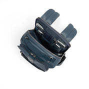 Piquadro Tebe leather travel backpack for 14" laptop