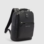 Piquadro Tebe leather travel backpack for 14" laptop