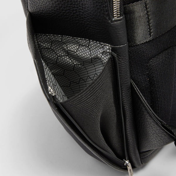 Piquadro Tebe leather travel backpack for 14" laptop