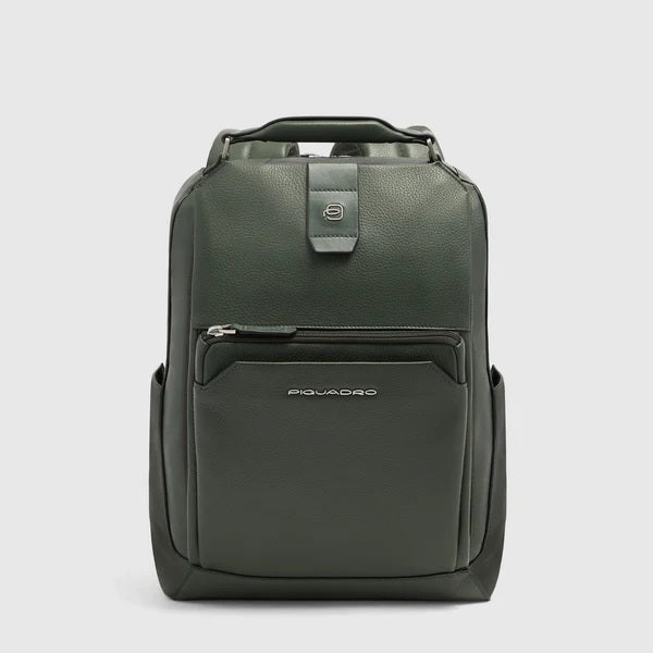 Zaino da viaggio porta pc 14" Tebe in pelle Piquadro