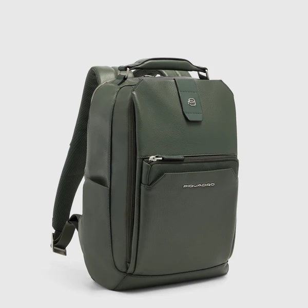 Zaino da viaggio porta pc 14" Tebe in pelle Piquadro