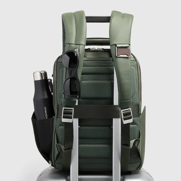 Zaino da viaggio porta pc 14" Tebe in pelle Piquadro