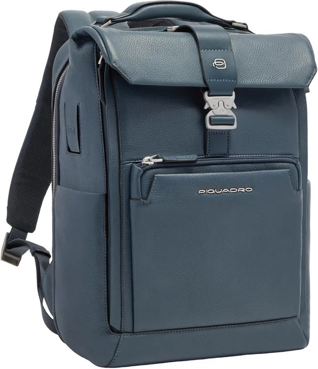 Zaino da viaggio porta pc 15,6" Tebe in pelle Piquadro