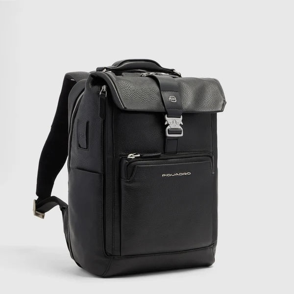 Zaino da viaggio porta pc 15,6" Tebe in pelle Piquadro
