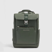 Zaino da viaggio porta pc 15,6" Tebe in pelle Piquadro