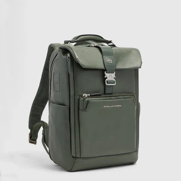 Zaino da viaggio porta pc 15,6" Tebe in pelle Piquadro