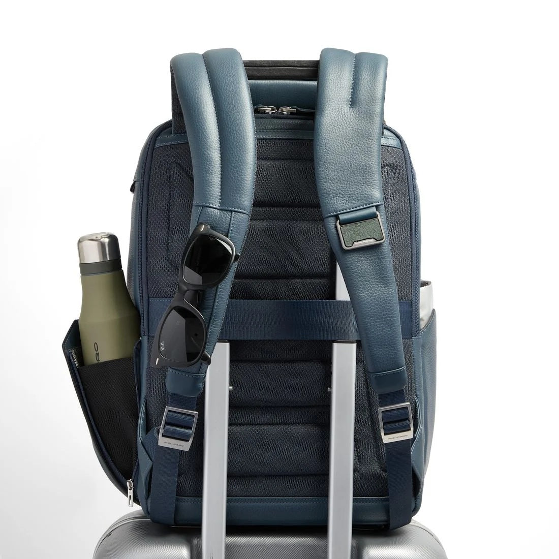 Zaino da viaggio porta pc 15,6" Tebe in pelle Piquadro