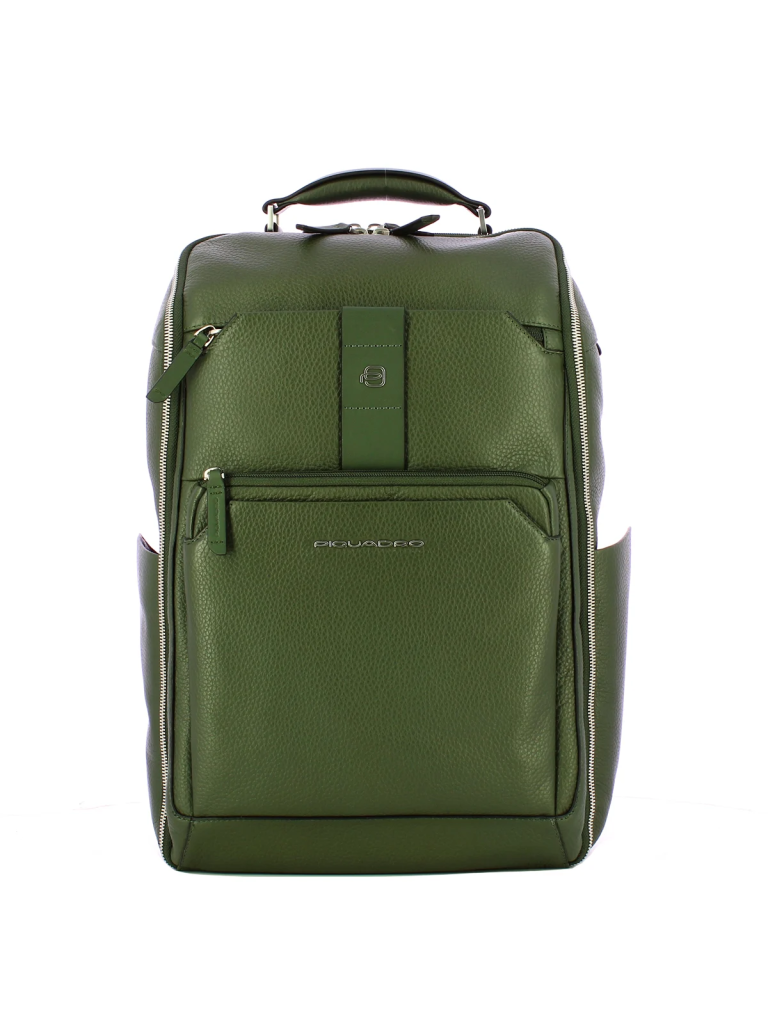 Zaino da viaggio porta pc 15,6" Tebe in pelle Piquadro