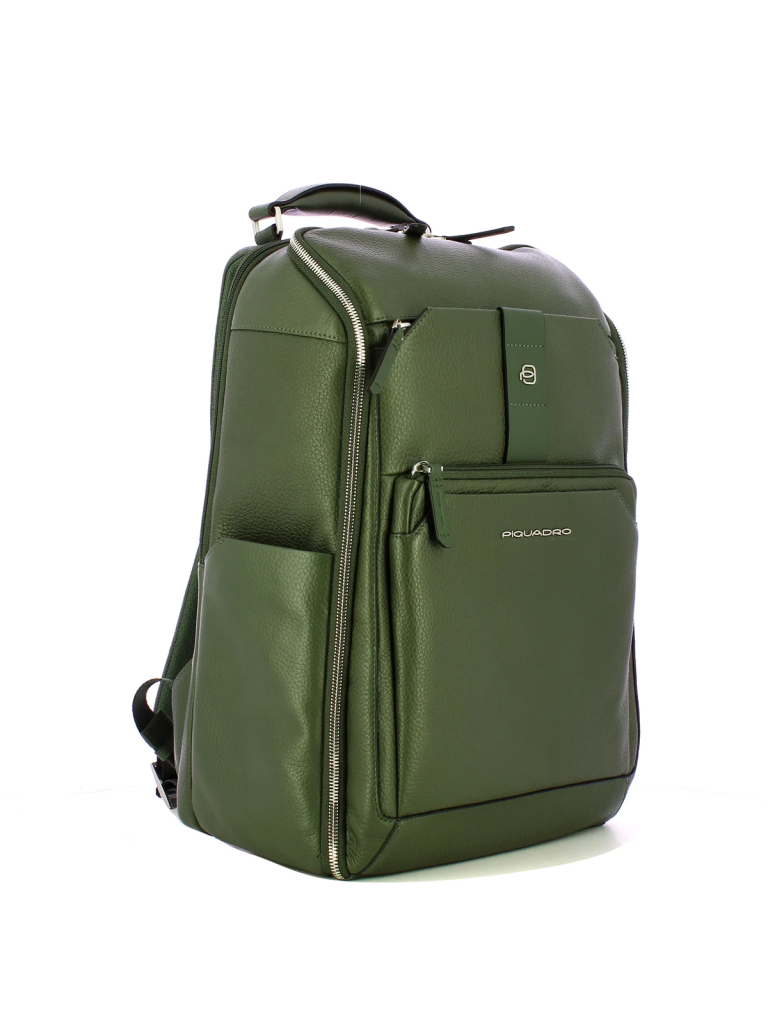 Zaino da viaggio porta pc 15,6" Tebe in pelle Piquadro