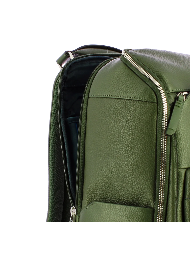 Zaino da viaggio porta pc 15,6" Tebe in pelle Piquadro