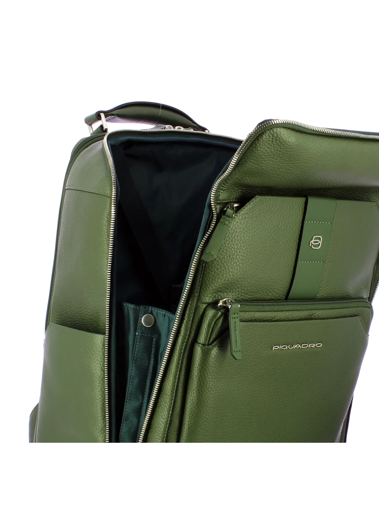 Zaino da viaggio porta pc 15,6" Tebe in pelle Piquadro