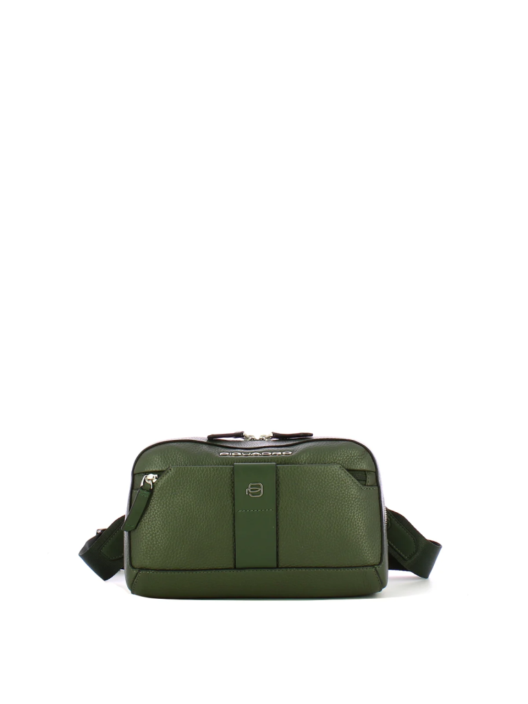 Piquadro Tebe leather clutch