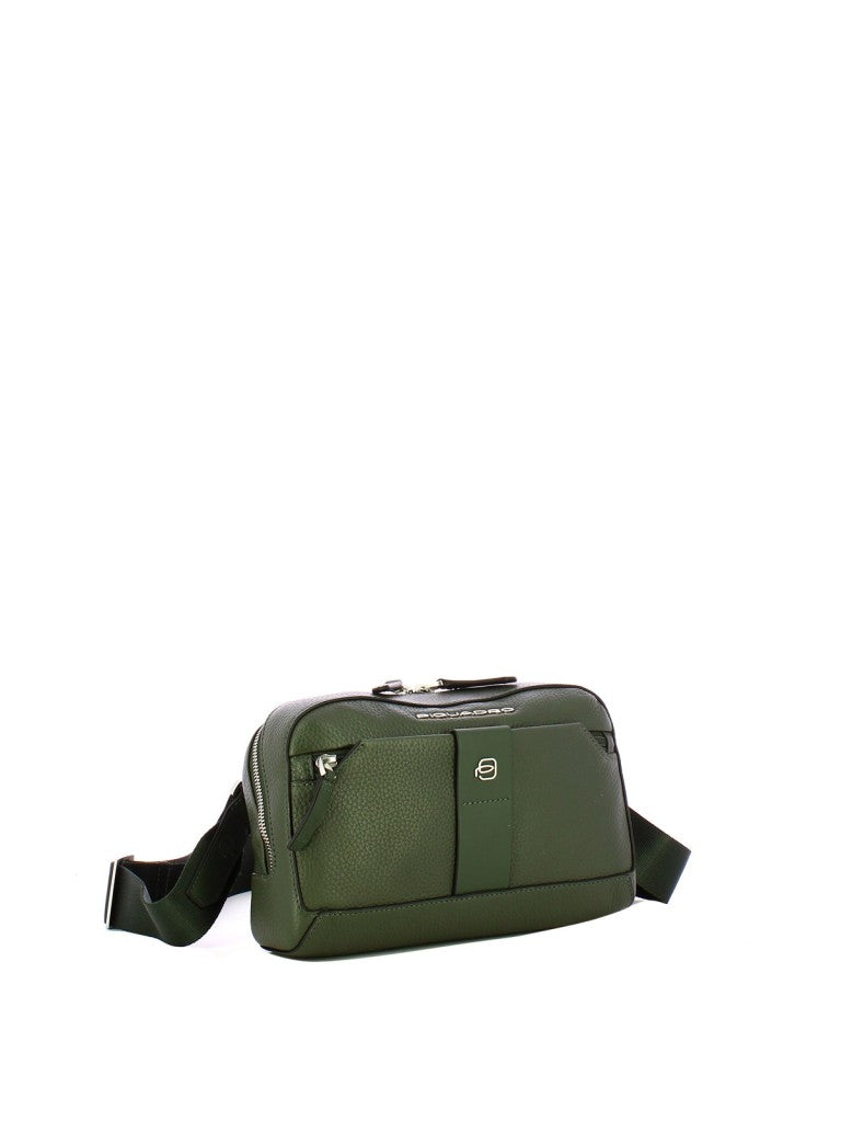 Piquadro Tebe leather clutch
