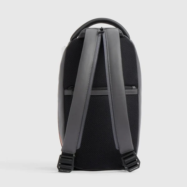 Piquadro Rover rubberized fabric sling backpack