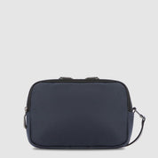 Piquadro Rover fabric and leather pouch